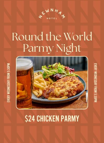 Parmy Night at Newnham Hotel